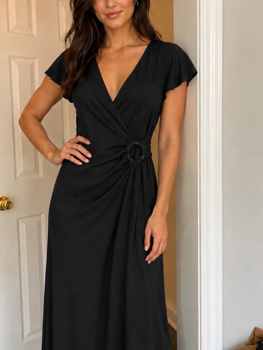 Ralph Lauren Elegant Black Midi Dress
No size tag but fits S/m